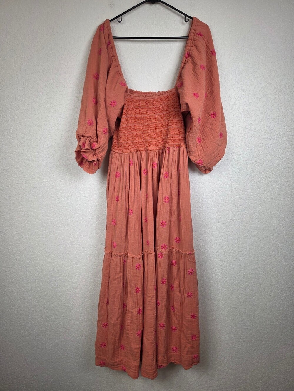 Free People Embroidered Cotton Maxi Dress - Picture 3 of 6